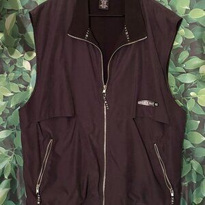 SDI Tech Great Bay GC Black Zip Up Golf Vest Size XL Fleece Lining NWOT